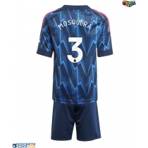 Otroški Nogometni dresi Arsenal Cristhian Mosquera #3 Gostujoči 2025-26 Kratek Rokav (+ Kratke hlače)